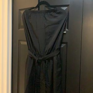 Express black strapless jumpsuit size L